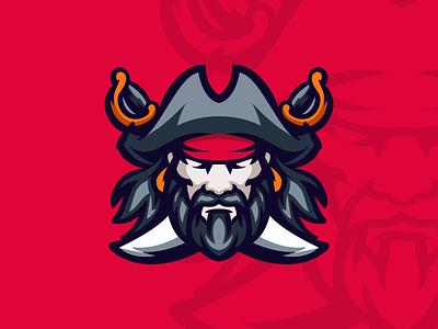 pirate design esport graphic design illustration logo vector