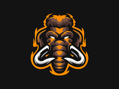 Mammoth design esport graphic design illustration logo