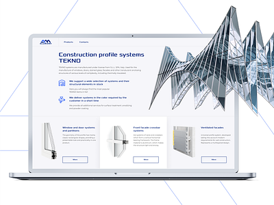 Alumash - 3D modeling 3d blue corporate graphic design industrial motion graphics ui web website