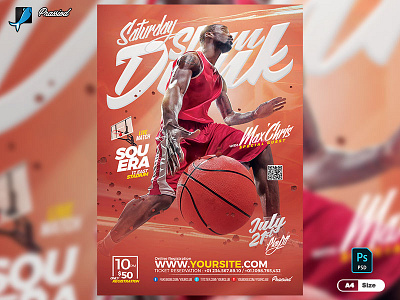 Basketball Competition Flyer Template advert basketball basketball player design flyer photoshop player playoff poster sport sports design template tournaments