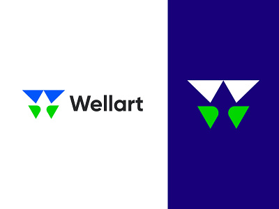 Wellart modern logo brand identity branding brandmark custom logo custom logo design logo logo design logo designer modern logo w logo