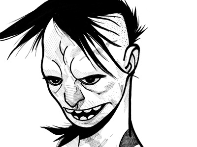 A Super A Day 86 - Black + White character design comic illustration portraits