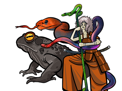Naruto inspired digital art illustration