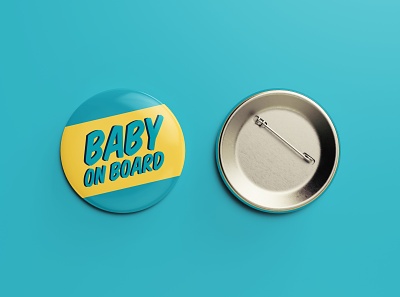 Baby On Board / Design 1 button concept design graphic design ideation logo logo design mockup vector