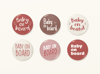 Baby On Board / International Women's Day Design branding button concept concept design design graphic design ideation identity logo logo design mockup vector