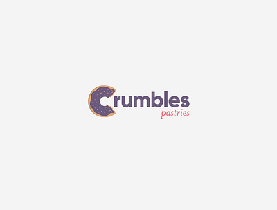 Crumbles Pastries Logo bakery logo branding design graphic design identity logo logo design