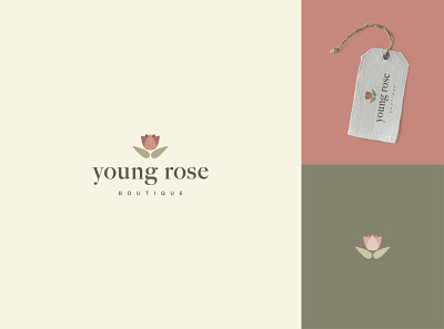 Young Rose Logo brand design branding branding design design graphic design identity logo logo design mockup package design packaging packaging mockup vector vectors