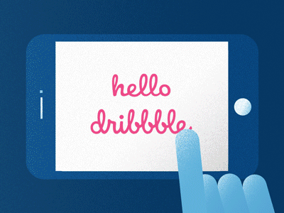 Hello Dribbble! animation dj gradients guitar hello dribbble illustrations motion graphics music photo click texture