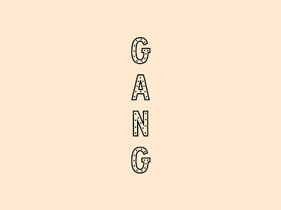 Doodle Gang branding design doodle doodles gang illustration logo loukine minimal neon neon light typography