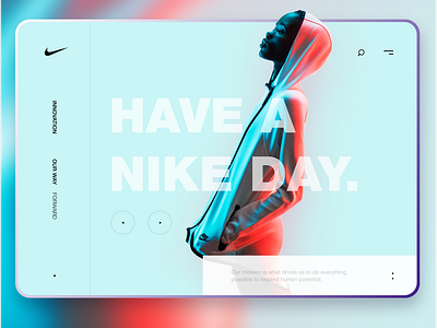 Nike promo page design concept