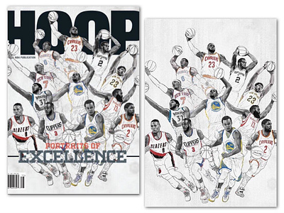 Hoop Magazine 16 17 Cover Art By Yu Ming Huang 黃昱銘 On Dribbble