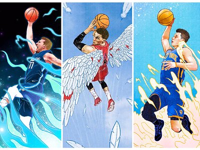 NBA figure Illustrations art basketball basketballart illustration nba nbaart nbaillustration 插畫 籃球插畫