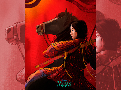 Mulan 2020 advertising artwork branding disney disney art illustration illustrator movie 插畫