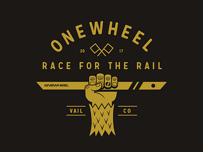 Graphic for Onewheel's Race for the Rail event