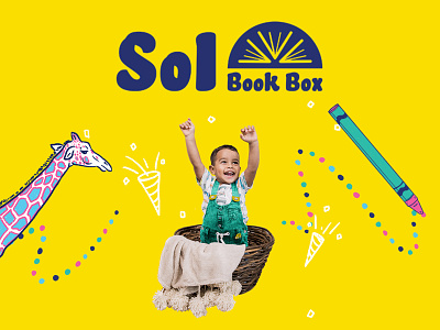 Sol Book Box Rebrand books branding children design fun graphic design illustration illustrator logo packaging portland procreate rebrand spanish subscription box whimsical