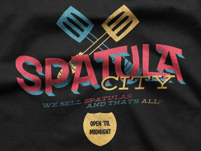 Spatula city t shirt design uhf