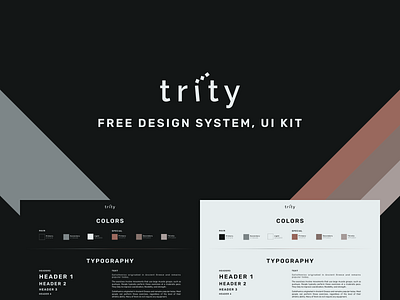 Trity – Free Design System, UI Kit