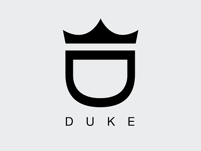 Dukegraphics Logo bold branding crown duke graphics graphic design helvetica identity design logo minimalist modern royal simple