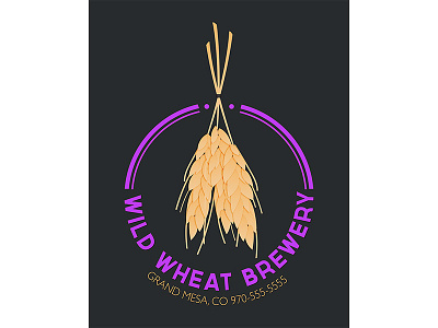 Wildwheat Brewery Logo branding logo
