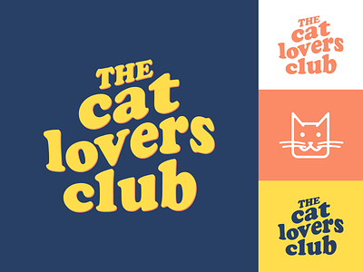 The Cat Lovers Club animal calligraphy cats clothing hand lettering logo retro retro font type typography vector vintage