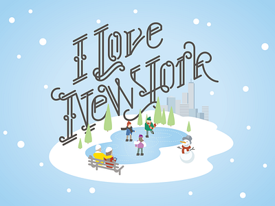 I Love New York illustration new york nyc