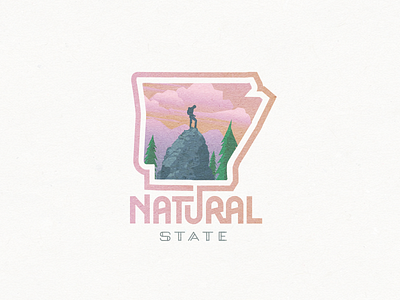 Arkansas: The Natural State arkansas natural state texture vector