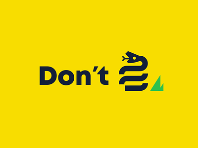 Don't Tread dirty nasty yellow flag gadsden logomark snake