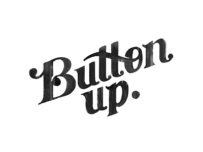 ButtonUp. brand clothing custom identity india ink lettering typography