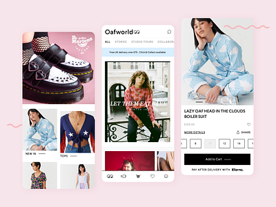 Lazy Oaf - Mobile App Concept app ecommerce shopify ui web design