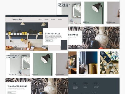 Farrow & Ball Full Shot fashion homepage landing madewithxd web design