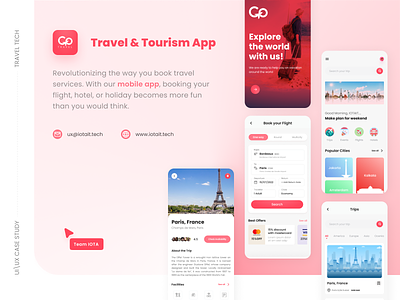 Travel App - UI/UX Design app design book flight case study figma flight booking mobile app travel app travel app ui ux travel tech trip ui ui design ux design