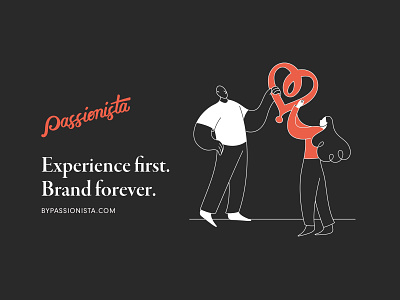 Experience first, brand forever agency branding design illustration