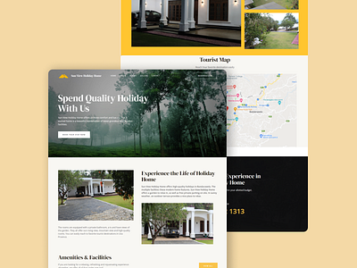 Holiday Home Landing Page adobe design figma holiday home hotel landingpage ui ux website