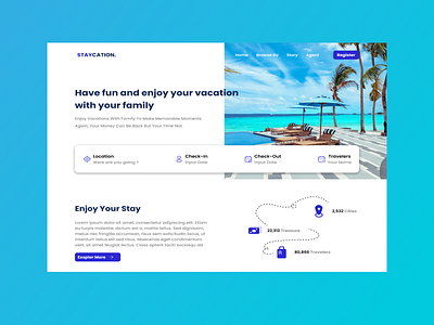 Travel - travel ui web design