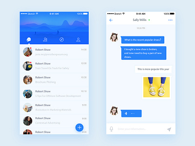 chat by guxiaopei 🚀 on Dribbble
