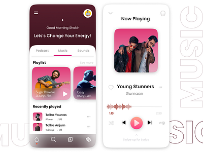 All in one Music App UI