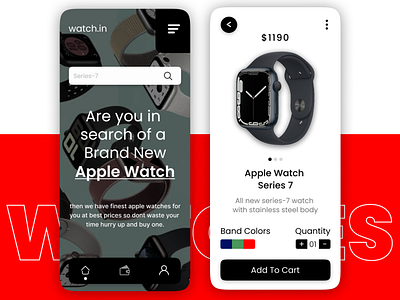 Apple Watch Store app branding design graphic design illustration logo typography ui ux vector