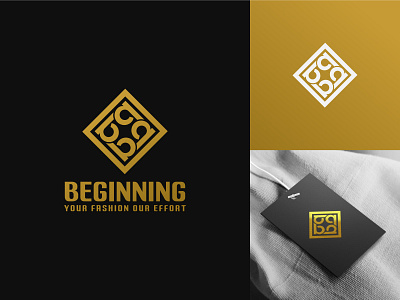 B Letter Clothing Company Concept Logo Design