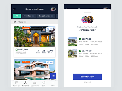 Home Recommendation challenge mobile app real estate uxdesign