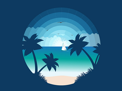 Beach illustration