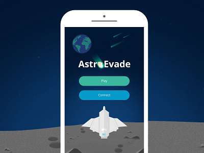 AstroEvade design illustration logo mobilegame ui