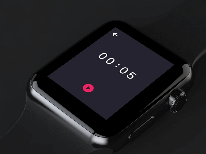 Countdown Timer applewatch countdown timer appdesign ux dailyui dailyuidesign interaction design
