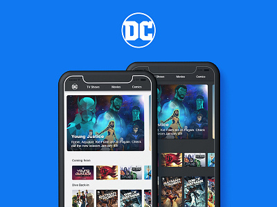DC Universe App app dc comics dccomics design entertainment mobile uidesign ux