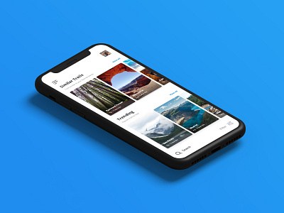 Rove Trails app design dailyui dailyuidesign design hike mobile travel ui uidesign ux