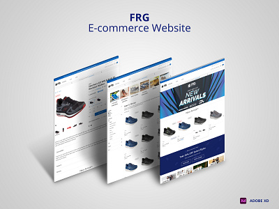 FRG E-commerce website design graphic design ui ux