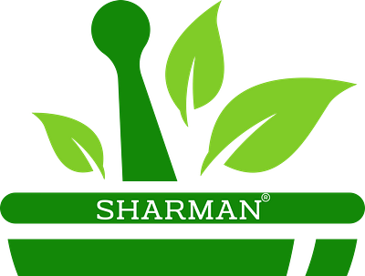 SHARMAN AYURVEDA LOGO branding design graphic design illustration logo vector