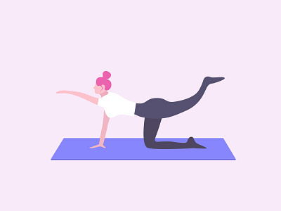 Yaga-1 exercise female girl grain icon illustration people plan sport stretch ui woman