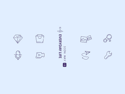 Everyday Life Icon1 animation app bag checklist design icon illustration photo set todo ui widget