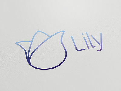 Lily branding capsule endoscopy flower logo mark