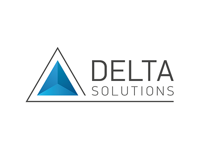 Delta Solution Logo branding delta logo mark solutions